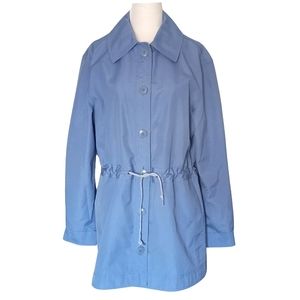 Vintage London Fog Light Blue Jacket W/Drawstring Waist